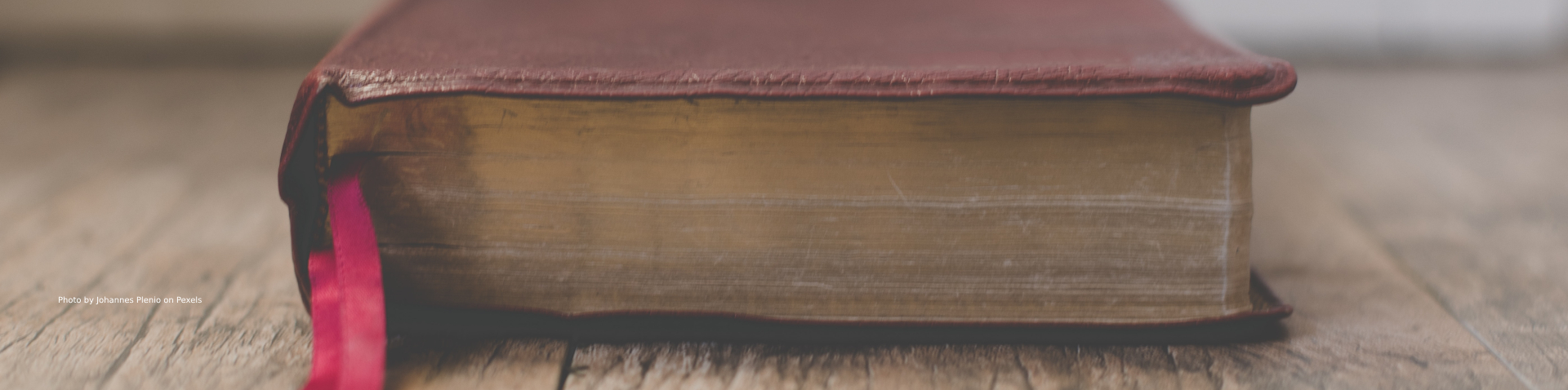 Old book with red cover